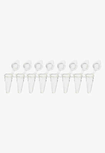 0.1ml 8-Strip PCR UltraFlux® i Tubes, Low-Profile, Flat Cap, White, PK120