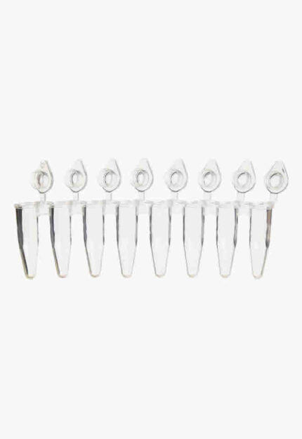 0.2ml 8-Strip PCR UltraFlux® i Tubes, Flat Cap, White, PK120